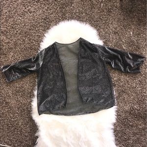 Danskin 80’s vintage sheer glitter top